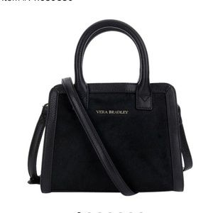 Natalie Haircalf Black Leather Cross Body Bag